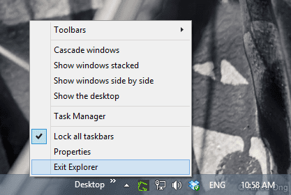 Hidden Exit Explorer in Windows 8 - 10 File Explorer Tips You May Not Know You Can Do in Windows 8.1