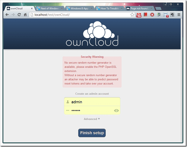 2013 04 22 0118 thumb - How To Setup ownCloud on Windows with XAMPP Running localhost