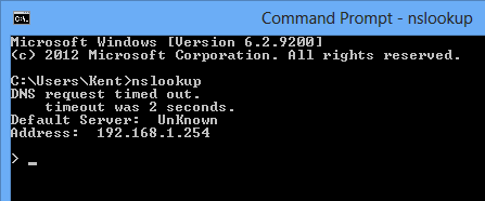 Nslookup start - Troubleshooting Network Problems with Command Line NSLookup