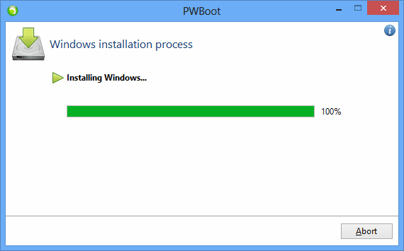 PWBoot installing windows - How To Easily Install Windows 7 & 8 onto An External USB Storage with PWBoot
