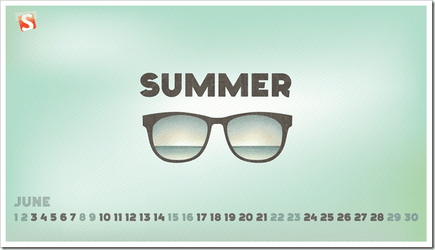 jun 13 Summer full thumb - Download Smashing Magazine Desktop Wallpaper Calendar June 2013 Windows 7/8 Theme