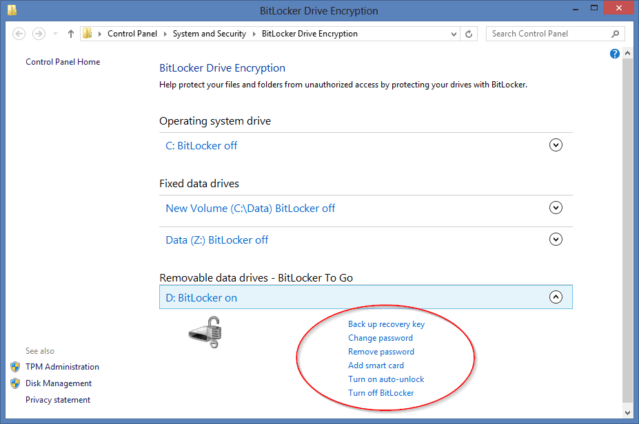 BitLocker to Go Encrypted drive status - How To Use BitLocker to Encrypt and Protect USB Drives in Windows 10
