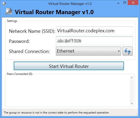 Virtual Router Manager - 8 Free Tools to Turn Your Windows 7 and 8 Computers into a WiFi Hotspot