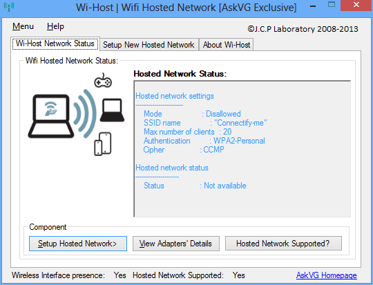 Wi host - 8 Free Tools to Turn Your Windows 7 and 8 Computers into a WiFi Hotspot
