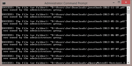 2013 10 07 0022 450x227 - How To Silently Recursively Take Ownership of a Folder and Sub-Folders In Command Prompt