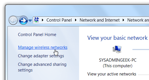manage wireless network thumb - Why Windows 8 Wireless Keep Disconnecting - Top Five Troubleshooting Technique