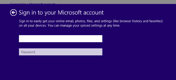 Connect to a Microsoft account sign in 600x273 - How To Connect A Domain Account to Your Own Microsoft Account in Windows 8