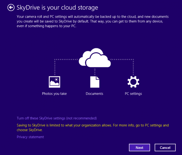 Connect to a Microsoft account skydrive 600x509 - How To Connect A Domain Account to Your Own Microsoft Account in Windows 8