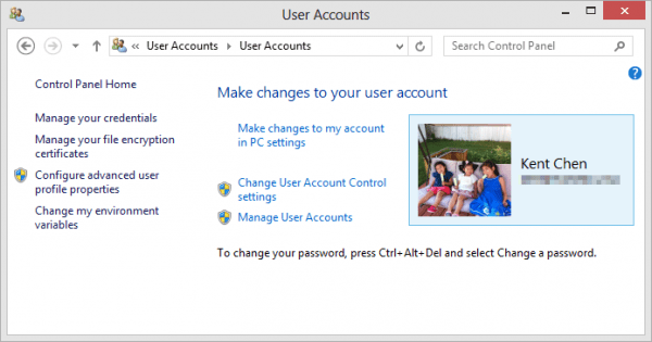 Control Panel User Accounts 600x315 - The Net Command Line to List Local Users and Groups
