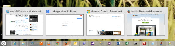 Firefox tab preview on taskbar 600x159 - Firefox Quick Tip: How To Enable Tab Preview in Windows Taskbar