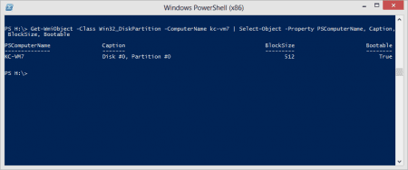 PowerShell - list partition info on a remote computer
