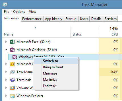 Task Manager Switch To - 10 Windows 8.1 Task Manager Features You May Not Know