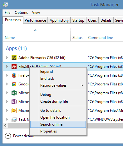 Task Manager search online - 10 Windows 8.1 Task Manager Features You May Not Know
