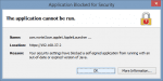 Java application can not run 150x75 - Java Application Blocked By Security Settings, What To Do?