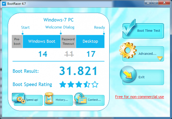 BootRacer 600x416 - 3 Freeware to Benchmark Windows Boot Time
