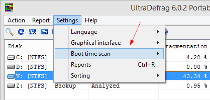 UltraDefrag boot time - UltraDefrag - A Powerful Open Source Defragmenter for Windows