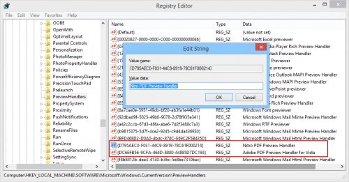 How To Switch PDF Preview Handler When One Stopped Working ...