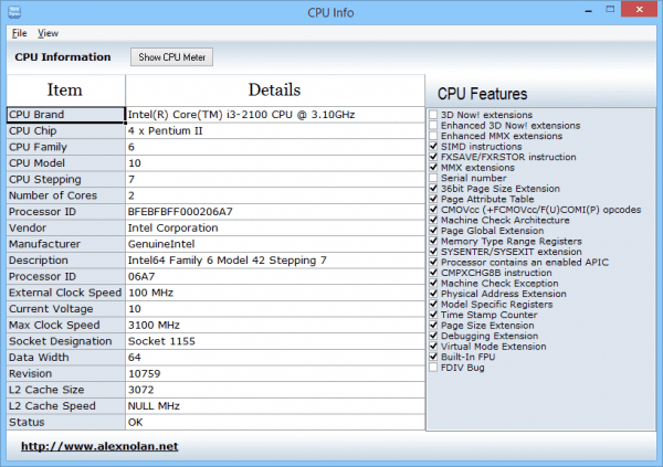 CPU Info 2014 10 24 14 52 58 600x423 - Getting to Know the Details about Your Computer Processor in Windows