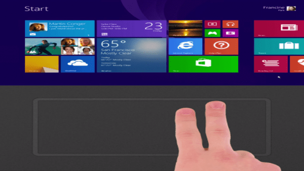 Precision Touchpad demo 600x337 - Windows 10 New Feature: 3 Finger Gestures for Precision Touchpads