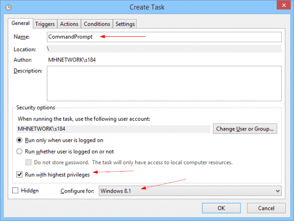 Create Task 2014 12 04 11 04 14 600x452 - Windows Cool Tip - Launch Programs as Administrator without UAC Prompts
