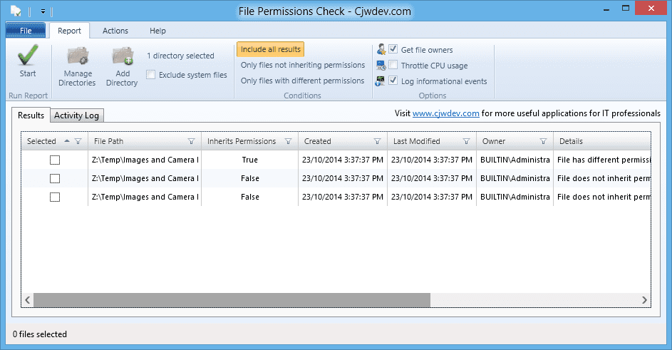 File Permissions Check Cjwdev.com 2015 02 27 12 49 41 - Locating Files with No Inherited or Explicit Permissions on Windows