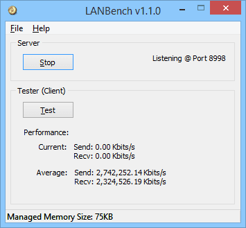 LANBench v1.1.0 2015 02 03 13 25 50 - Free Portable LAN Network Benchmark Tools for Windows