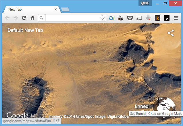 New Tab Google Earth View 2015 03 12 10 19 03 - Showing Classic Arts in Every Chrome New Tab