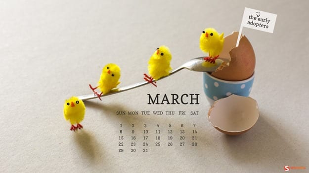 mar 15 cheerful full thumb - Download Smashing Magazine Desktop Wallpaper Calendar March 2015 Windows 7/8 Theme
