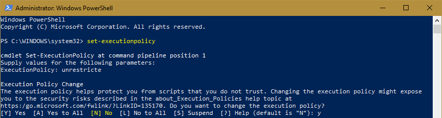 PowerShell - Set-SecurityPolicy