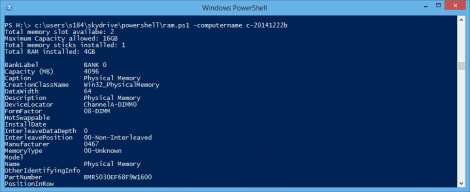 Getting RAM info on Local or Remote Computer in PowerShell ...