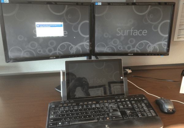 Surface dual monitor setup 600x419 - Setting Up Microsoft Surface Pro with Dual Monitors