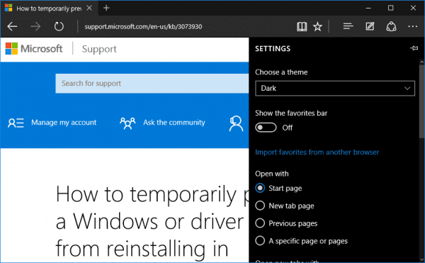 Edge Settings 600x371 - 10 Things You Should Do Right After Installing Windows 10