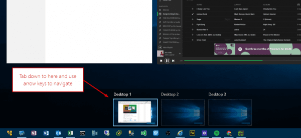 Virtual desktop switch1 600x276 - Keyboard Shortcuts Guide for Virtual Desktop in Windows 10