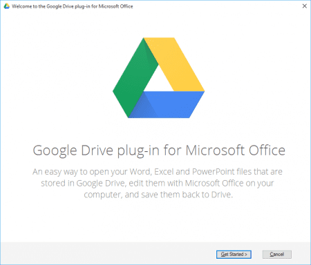 Welcome to the Google Drive plug in for Microsoft Office 2015 07 22 11 59 47 450x384 - Google Drive is Now Integrated with Microsoft Office, Here is How To Use It