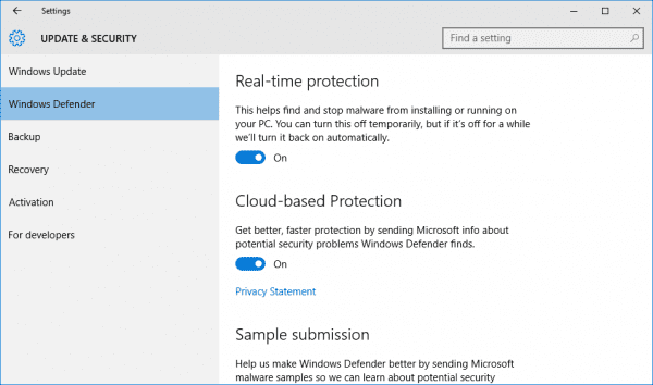 Windows Defender in Windows 10 600x354 - 10 Things You Should Do Right After Installing Windows 10