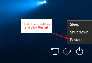 Restart from Login screen - How To Reset or Refresh Windows 10 When You Have Trouble Logging Into Desktop
