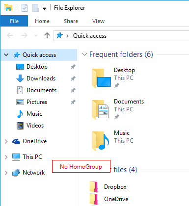 Windows 10 File Explorer without HomeGroup - How To Remove Homegroup and Network Icons From File Explorer in Windows 10