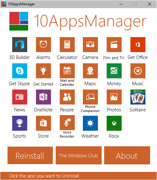 10AppsManager - How To Uninstall and Remove All Windows 10 Default Universal Apps