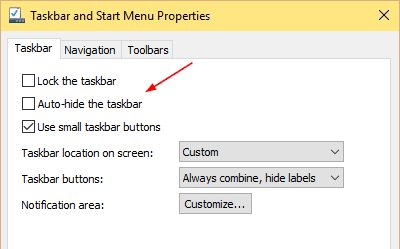 Taskbar auto hide - How To Relocate The Taskbar on Windows 10