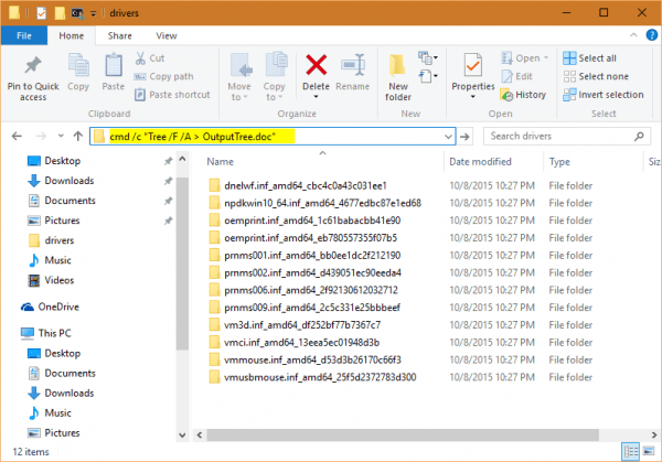 File Explorer run cmd tree to export a folder structure 600x419 - How To Use Windows Explorer To Get A Fold Structure in Tree View