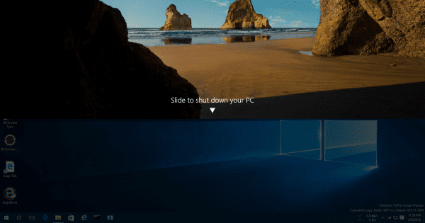 Windows 10 Slide To Shutdown 600x315 - How To Slide To Shutdown Your Windows 10 from Desktop