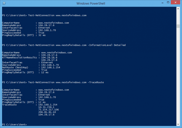 Windows PowerShell 2016 02 18 23 58 54 600x423 - PowerShell Equivalent Cmdlets for IPConfig, PING, and NSLookup