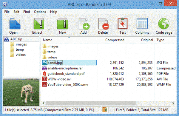 screenshot 1 600x389 - 3 Free Zip Alternative Archivers to WinZip and Windows Compressed Folder
