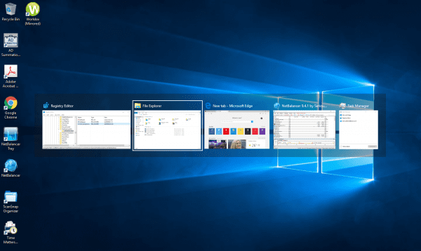 Alt Tab 20 Transparent 600x358 - A Few Tweaks To Alt + Tab App Switch Dialog Box in Windows 10