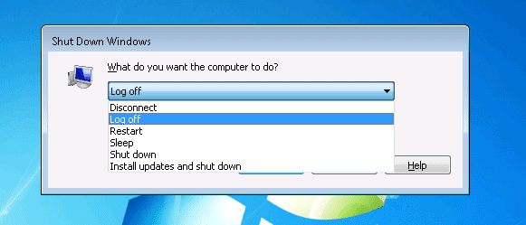 Windows 7 Shut Down Windows - How To Shutdown or Restart A Windows PC from Remote Desktop Session