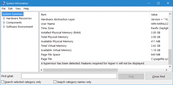msinfo32 hyper v detected 600x295 - How To Quickly Find Out if Your PC is Ready to Use Hyper-V