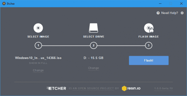 Etcher 123 600x308 - Etcher to Burn Images to SD Cards & USB Drives with Ease on Windows and Linux Systems