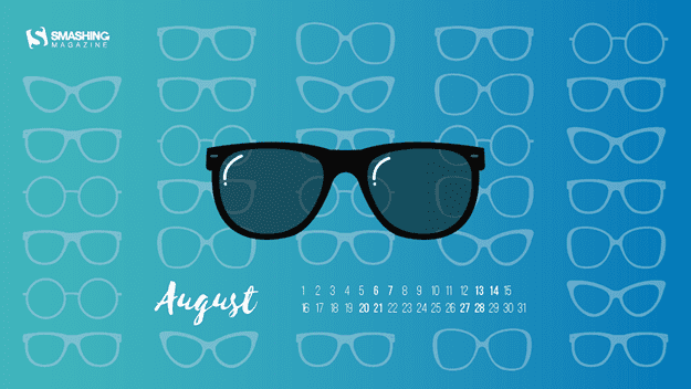 aug 16 shades full thumb - Download Smashing Magazine Desktop Wallpaper Calendar August 2016 Windows 7/8/10 Theme
