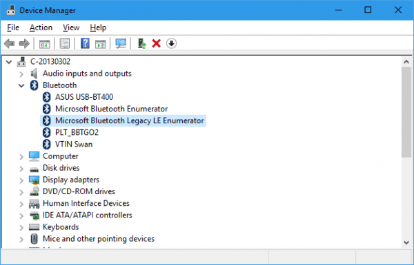 Device Manager bluetooth 600x385 - Windows Quick Tip: How To Check if Your PC Supports Bluetooth 4.0
