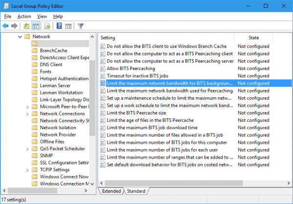 Local Group Policy Editor 600x417 - What To Do When Windows Update Uses All Your Internet Bandwidth?